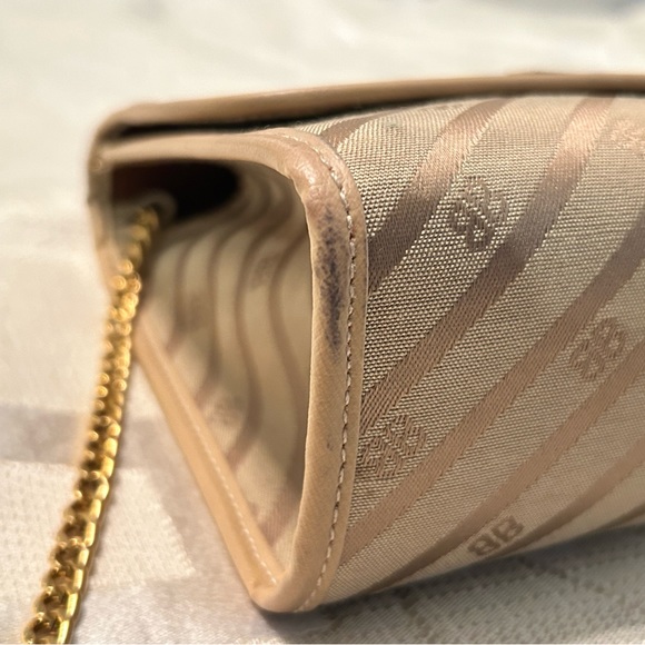 Balenciaga Monogram Fabric Vintage Shoulder Crossbody Flap Bag Beige Leather - Picture 3 of 11